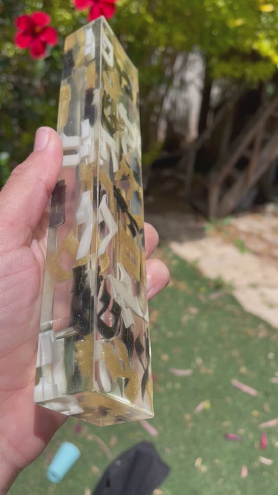 בית מזוזה אור האותיות שחור לבן